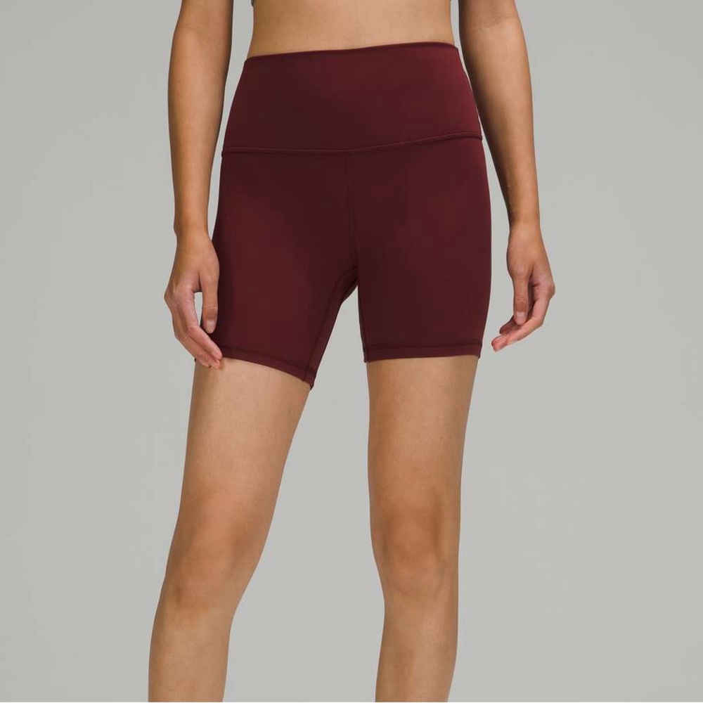 lululemon Align High-Rise Short 6” (Size 6) in Red Merlot